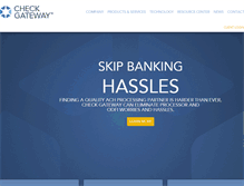 Tablet Screenshot of checkgateway.com